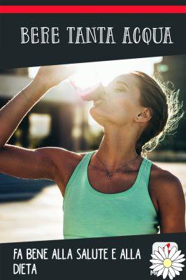 Beber mucha agua es bueno para la salud y la dieta