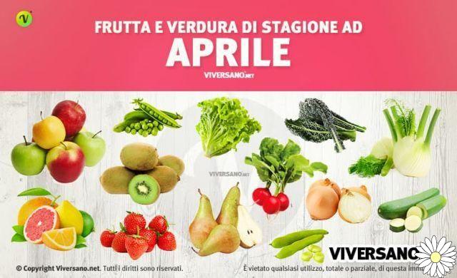 Coma na época em abril: frutas e legumes do mês