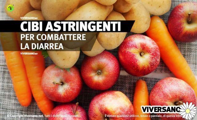 Alimentos astringentes: frutas, verduras y otros alimentos astringentes para la diarrea